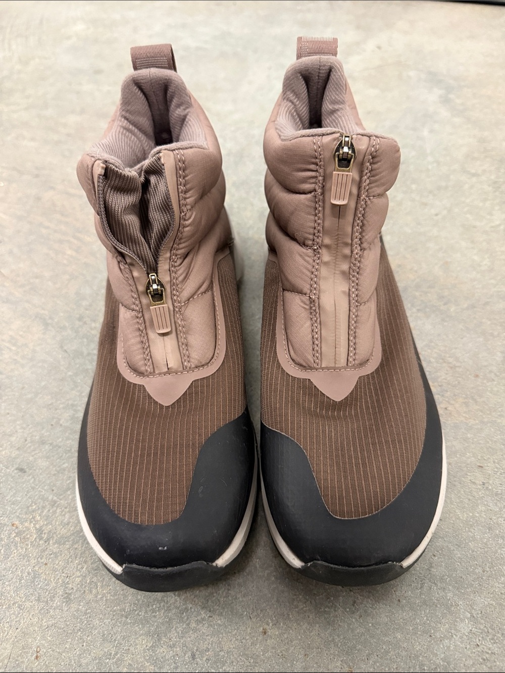 The North Face Women's Brown Zip-Up Slip-On Sneakers